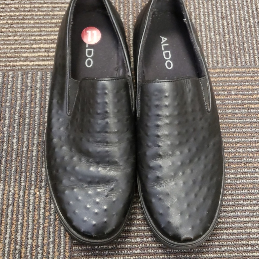 Black loafers